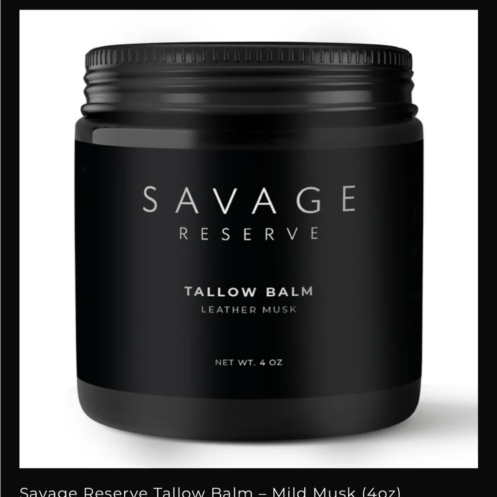 Savage Reserve Tallow Balm with Leather Musk